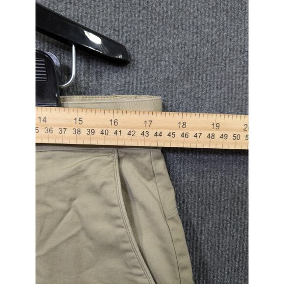 Fabletics The High Side Pants Mens 34x27 Chinos Khaki Stretch Tan Flat Front - Picture 4 of 11